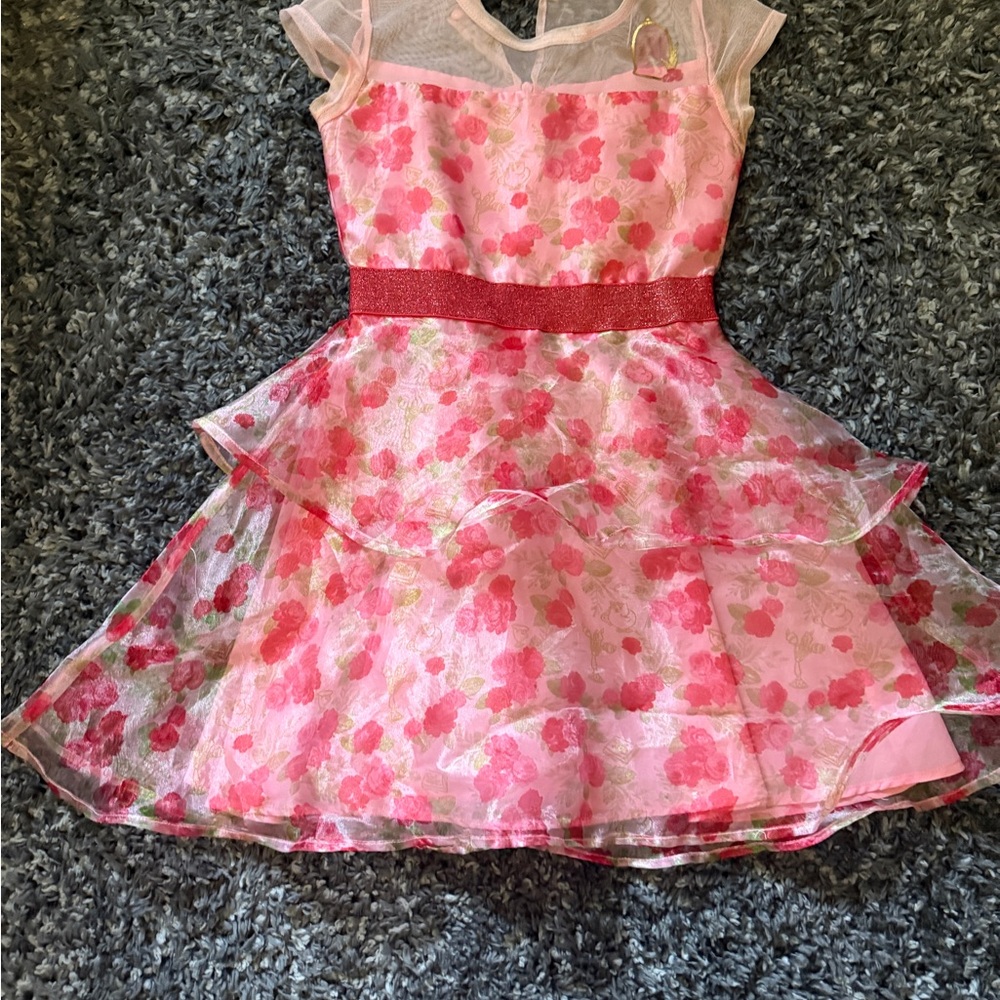 Disney Pink Floral Layered Dress